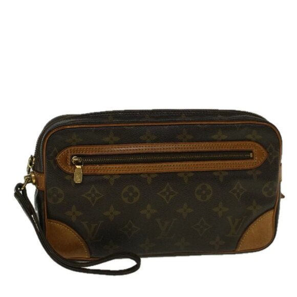 LOUIS VUITTON Monogram Marly Dragonne GM Clutch Bag - Picture 1 of 16